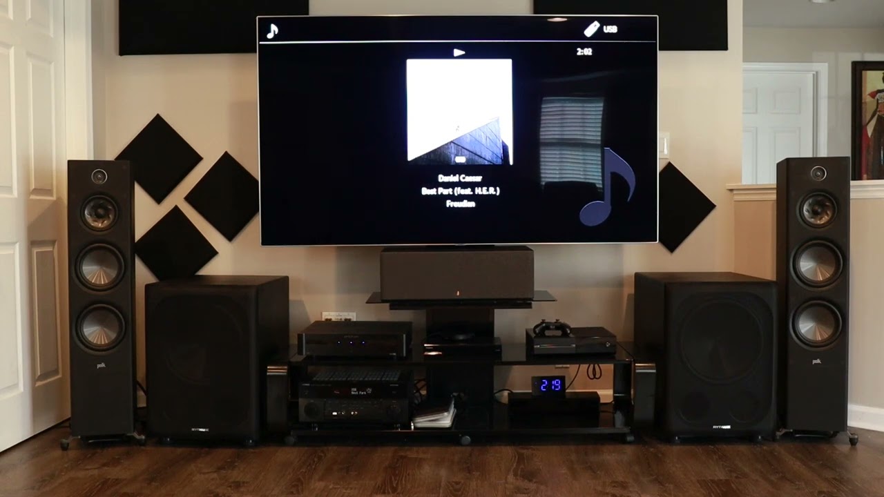 Polk Audio R700 2CH Stereo, Yamaha 2080, and Emotiva BasX A3 - Best Part