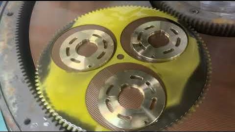 Brass valve plate single-sided lapping and polishing