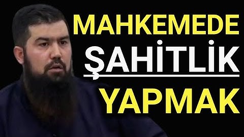 Tağut Mahkemelerinde Şahitlik Yapmak Küfr Müdür?