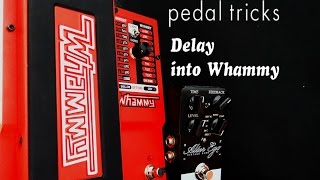 Pedal Tricks: Delay into Whammy