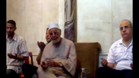 دعاء الشيخ عبدالحكيم عبداللطيف شيخ عموم المقارئ المصرية بالجامع الازهر: 16-8-2009