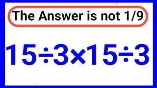 Maybe 1 in 10 people Can Solve This Math problem! 