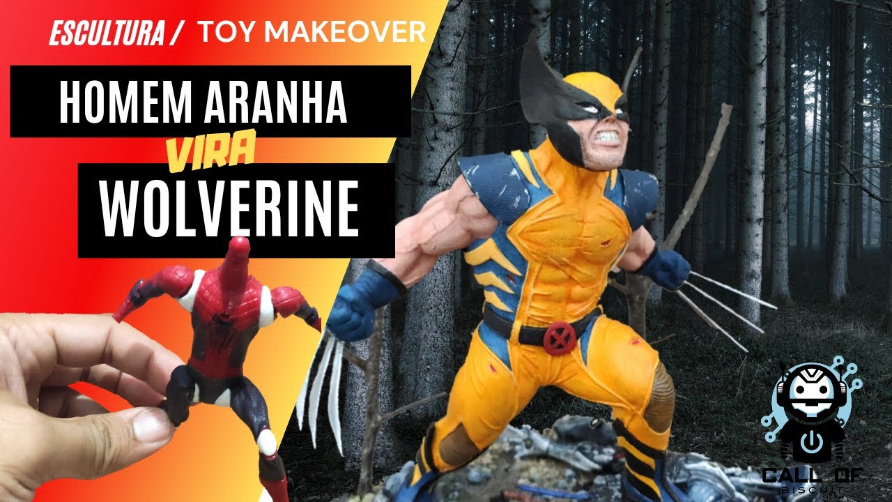 Transformando o Homem Aranha no Wolverine - Toy Makeover