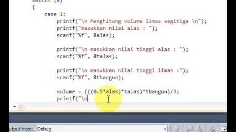 Tutorial Program Menghitung Volume Limas Segitiga dan Volume Bola dengan bahasa C