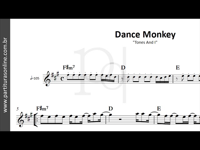 Super Partituras - Dance Monkey (Tones & I), sem cifra