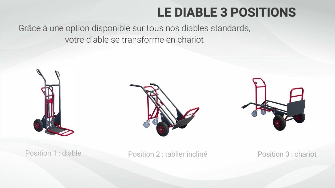 Diable / chariot 3 en 1 aluminium