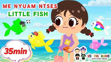 [35 MIN LOOP] Little Fish | Me Nyuam Ntses | Sing Dance Non stop - Hmong kids nursery rhyme song