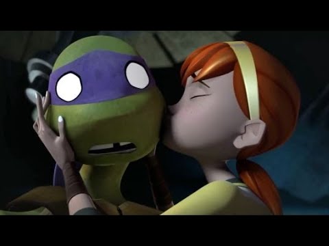 Donnie & April for a minute and 30 seconds (TMNT 2012)