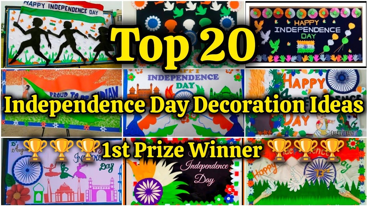 Independence Day🇮🇳 Board Decoration Ideas🏆/15 August Display Board Decoration/Independence Day Decor