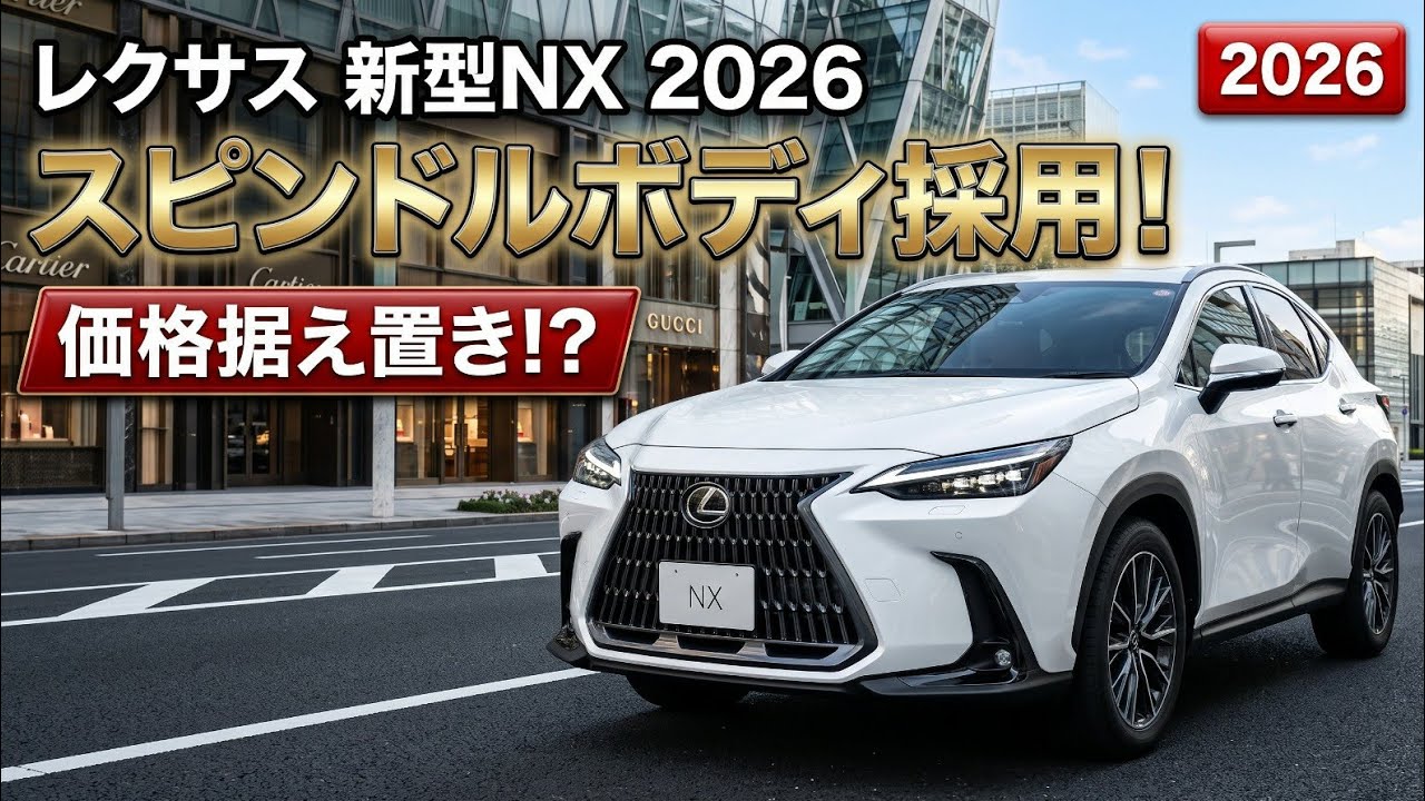 Finally Revealed! The 2026 All-New Lexus NX Arrives! Spindle Body