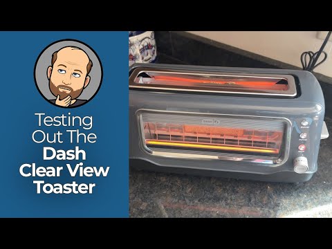 Dash Clear View Toaster - Red