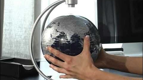 Stellanova Silver Blue 8 Inch Diameter Levitating Desk Globe - Product Review Video