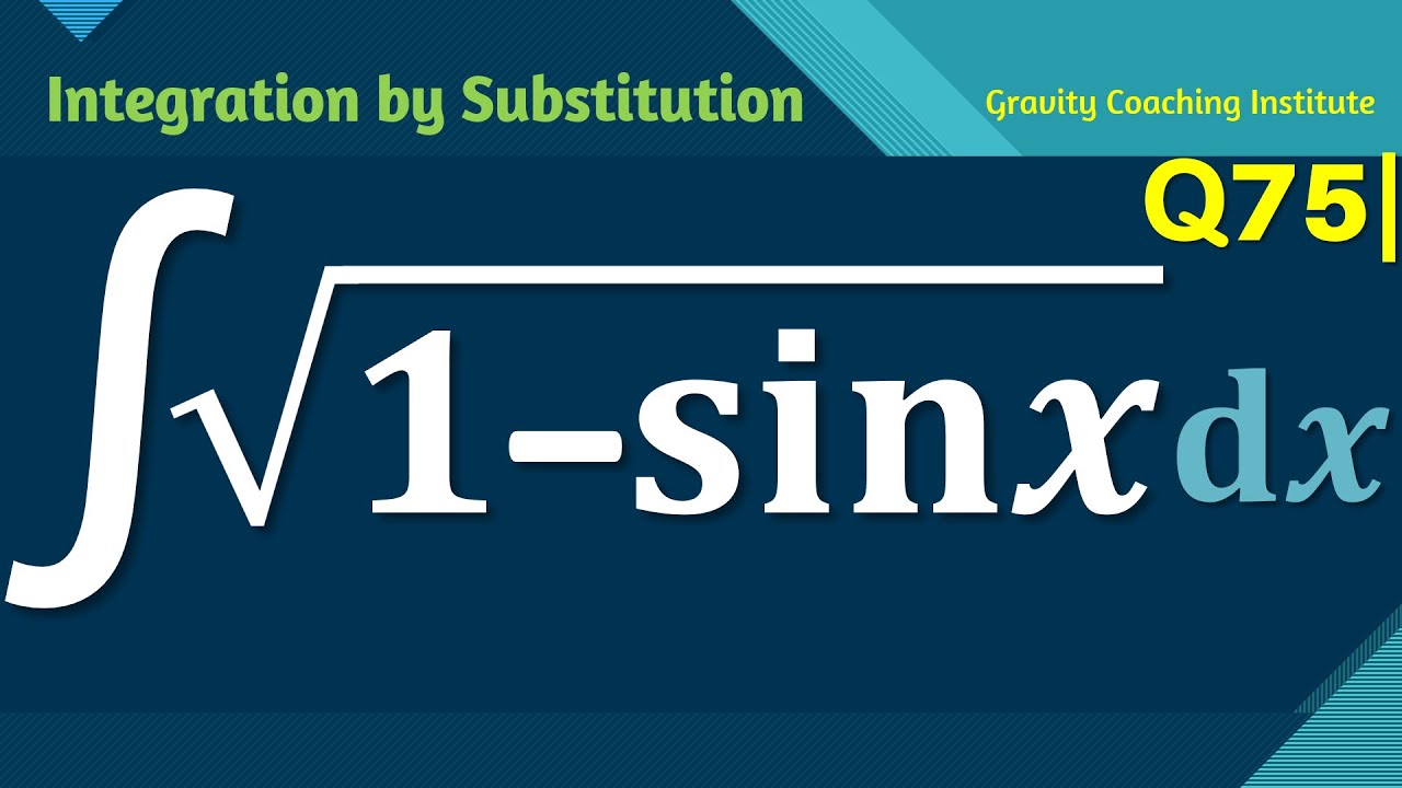Q75 Evaluate ∫ √(1sin⁡x) dx Integral of square root 1 sin x
