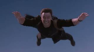 Eraser 1996 John escapes from the Marshal plane scene
