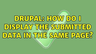 Celebrity Drupal: How do I display the submitted data in the same page? Wealth