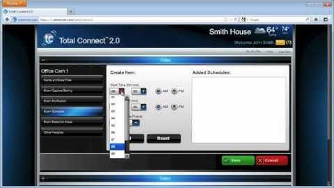 How to set Camera Options in eSecure 2.0