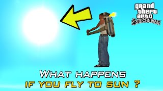 What Happens If You Fly to Sun in GTA San Andreas ? (Secret Easter Egg)