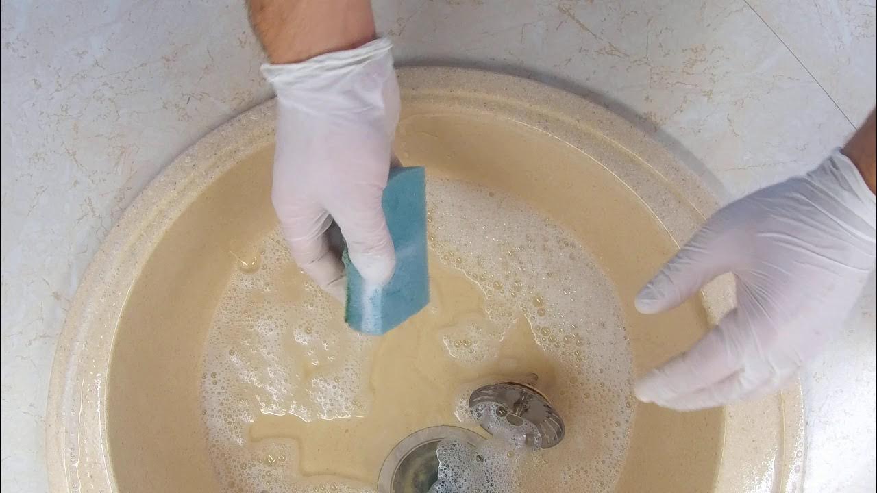 Чем отмыть искусственную раковину