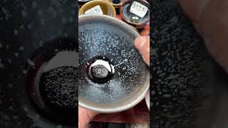Jianzhan black ceramic tea cups Tenmoku tea bowl Song Dynasty 建窯建盞黑瓷天目茶碗