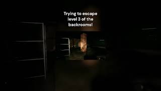 This is how to escape level 3 of the backrooms #backrooms #escapethebackrooms