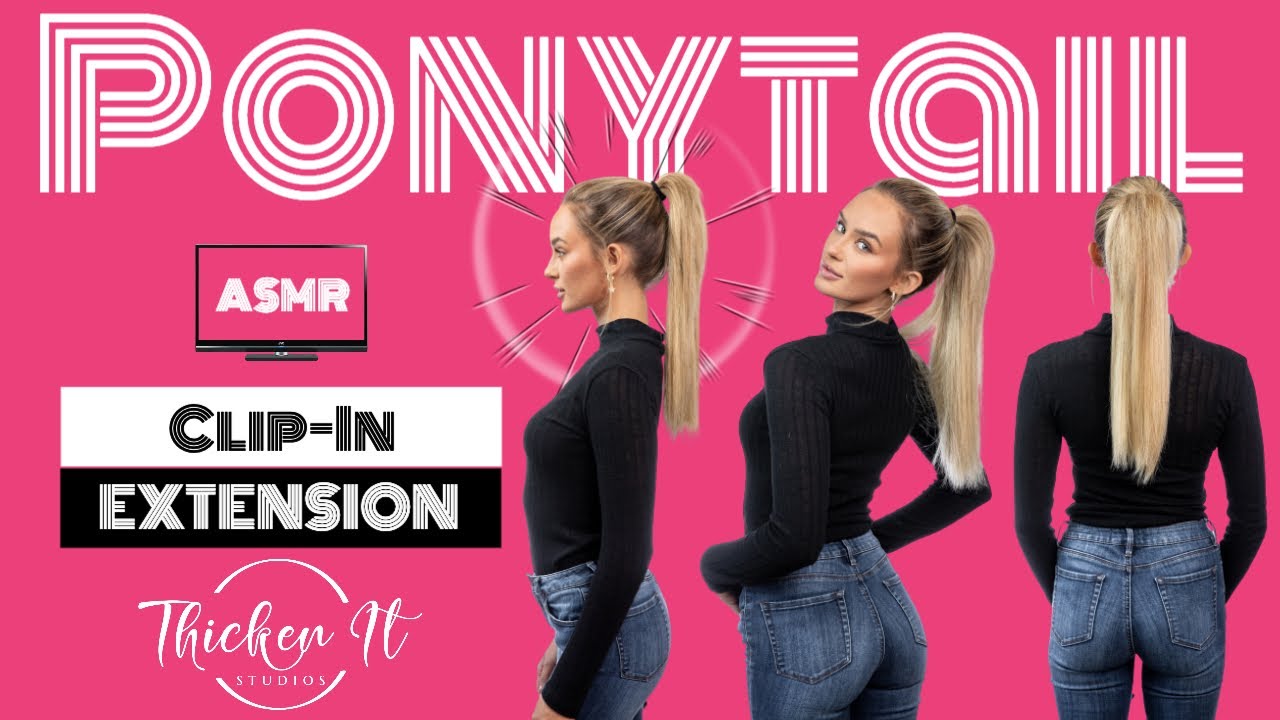 Clip In Ponytail Extensions Tutorial ASMR | Thicken It Truly Seamless Hair Extensions
