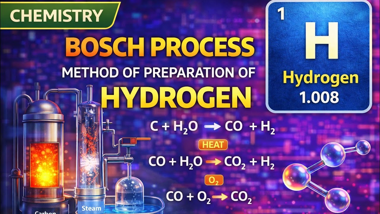 Bosch Process Example Bosch process - Method of preparation of Hydrogen | hydrogen | icse ...