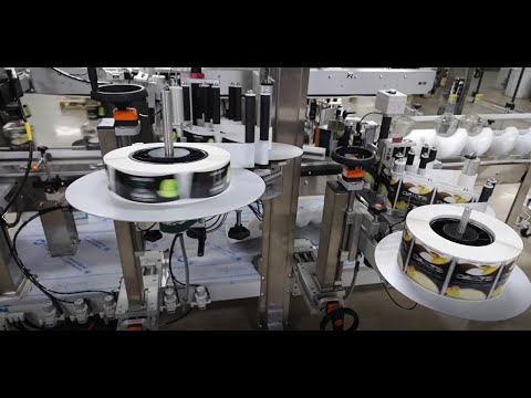 Orienting Front Back Wrap Neck Labeling Pinch Grip Bottles - ProLine