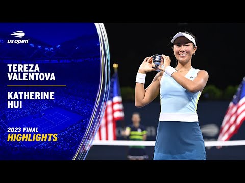 Tereza valentova vs. Katherine hui highlights | 2023 us open final