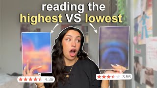 reading the HIGHEST and LOWEST rated books on my tbr 📚✨💕