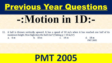 A ball is thrown vertically upward. It has a speed of 10 m/s when it has reached one half of its