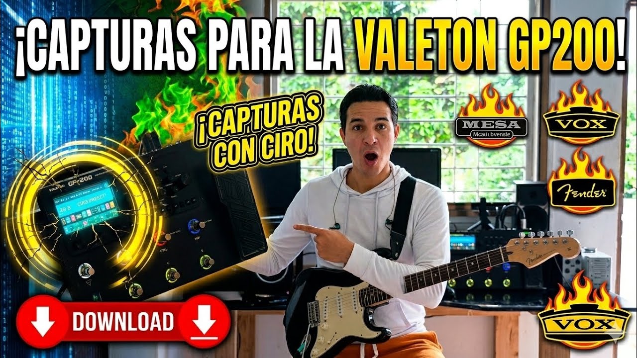 CAPTURAS para VALETON GP-200: El mejor tono (Demo & Free Presets) - YouTube