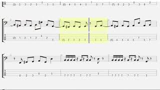 The Temples of Syrinx by Rush - Bass Play Along with TAB