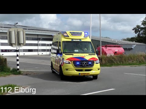 A1 10-119 Texel met spoed naar een onbekende melding in Den Burg op Texel
