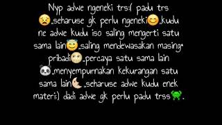 Story WA harus saling mengerti