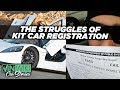 How hard is it to register a garage built supercar?