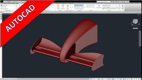 F1 Front-Wing - Autocad 2019 Training - Part Design