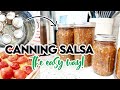 ☀ VLOGUST DAY 24 🍅 HOW TO CAN SALSA FOR  BEGINNERS! 🌶 FRESH JALAPENO TOMATO SALSA RECIPE