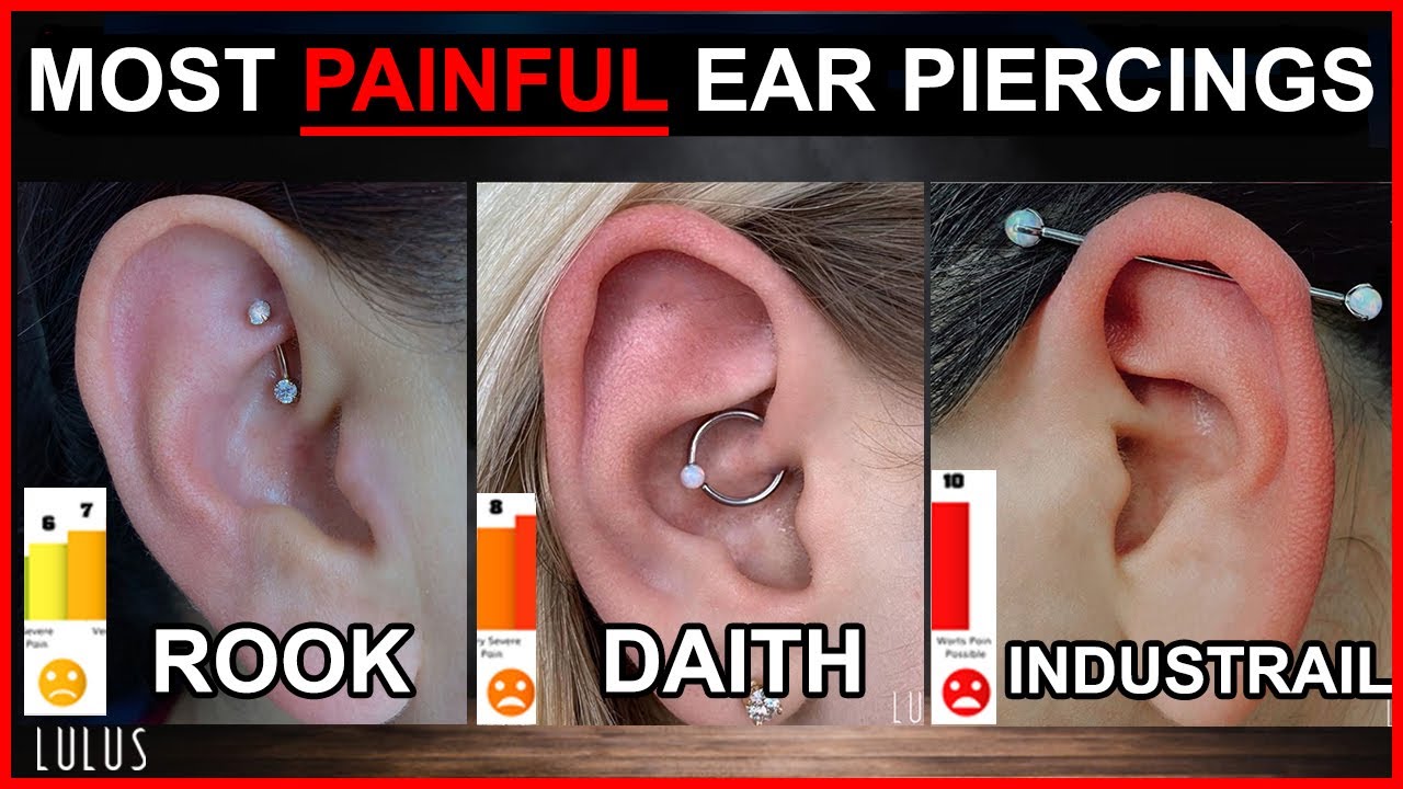 Ranking The MOST PAINFUL Ear Piercings To Get!! - YouTube