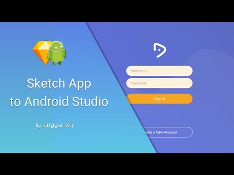 Login UI Tablet using Sketch and Android Studio Tutorial