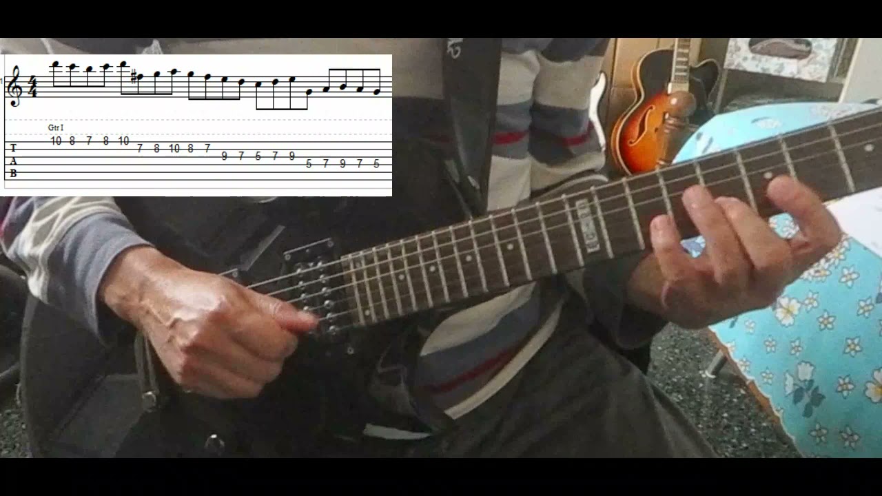 Rusty Cooley Smart Scalar Pattern (Gmaj) Lick (with tabs) - DP's Guitar Encyclopedia