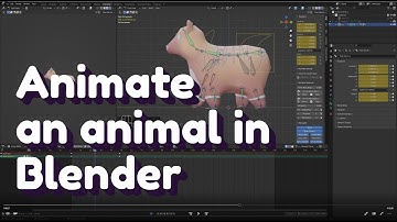 how to animate a quadruped animal in Blender ✨critter modeling series part 3