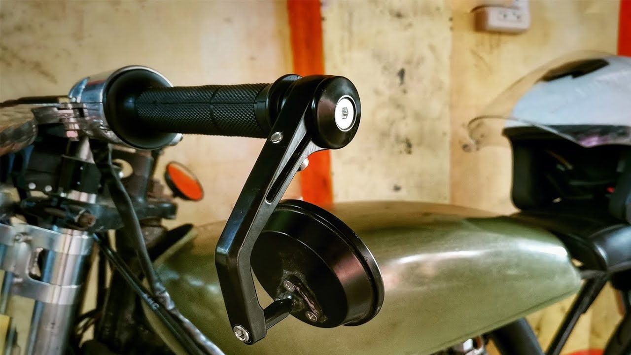 TMX 155 CAFE RACER BUILD |  End mirrors of the load