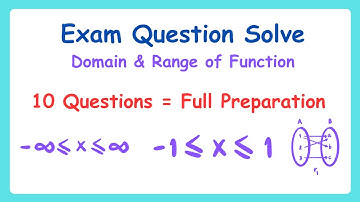 Function Part 2 - Exam Questions Solve (Domain & Range) | IGCSE Mathematics