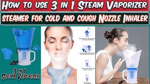 Vaporizer - Facial Sauna and Nose Steamer 3 In 1 Steam Inhaler | How to Use Steam Vaporizer ✅ Hindi