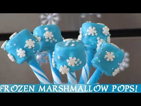 FROZEN Snowflake Marshmallow Pops! DIY - 4 Easy Marshmallow Pops! Inspired by Disney Frozen Movie