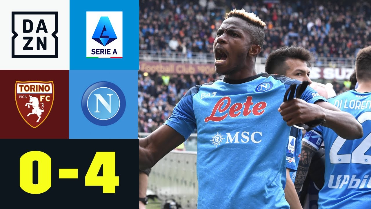 ⁣Doppelter Osimhen! Napoli surft weiter auf Erfolgswelle: FC Turin - Napoli 0:4 | Serie A | DAZN