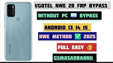 Vgo Tel New 20 Frp bypass Android 11 12 Without PC  🖥 New 2025✅️💯