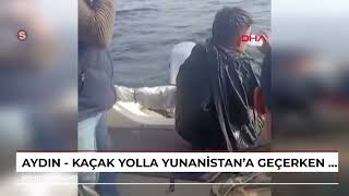 Aydın - Kaçak Yolla Yunanistan’a Geçerken Bottan Düştü, 12 Saat Yüzerek Hayatta Kaldı