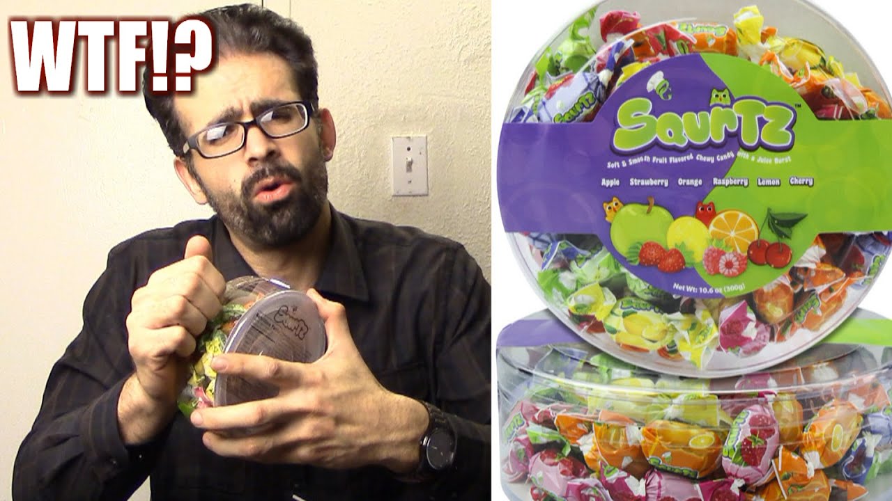 WTF Original Gourmet Squrtz Candy Review FreakEating YouTube