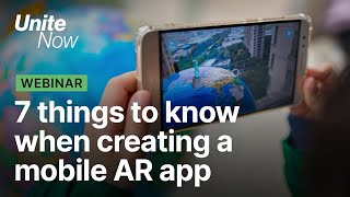 7 things you need to know when creating a mobile AR app | Unite Now 2020 screenshot 5